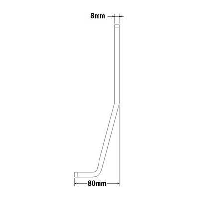 34-270-1 MODULAR SOLUTIONS SUPPORT ANGLE ANGLE BRKT FLOOR FASTENING 270MM